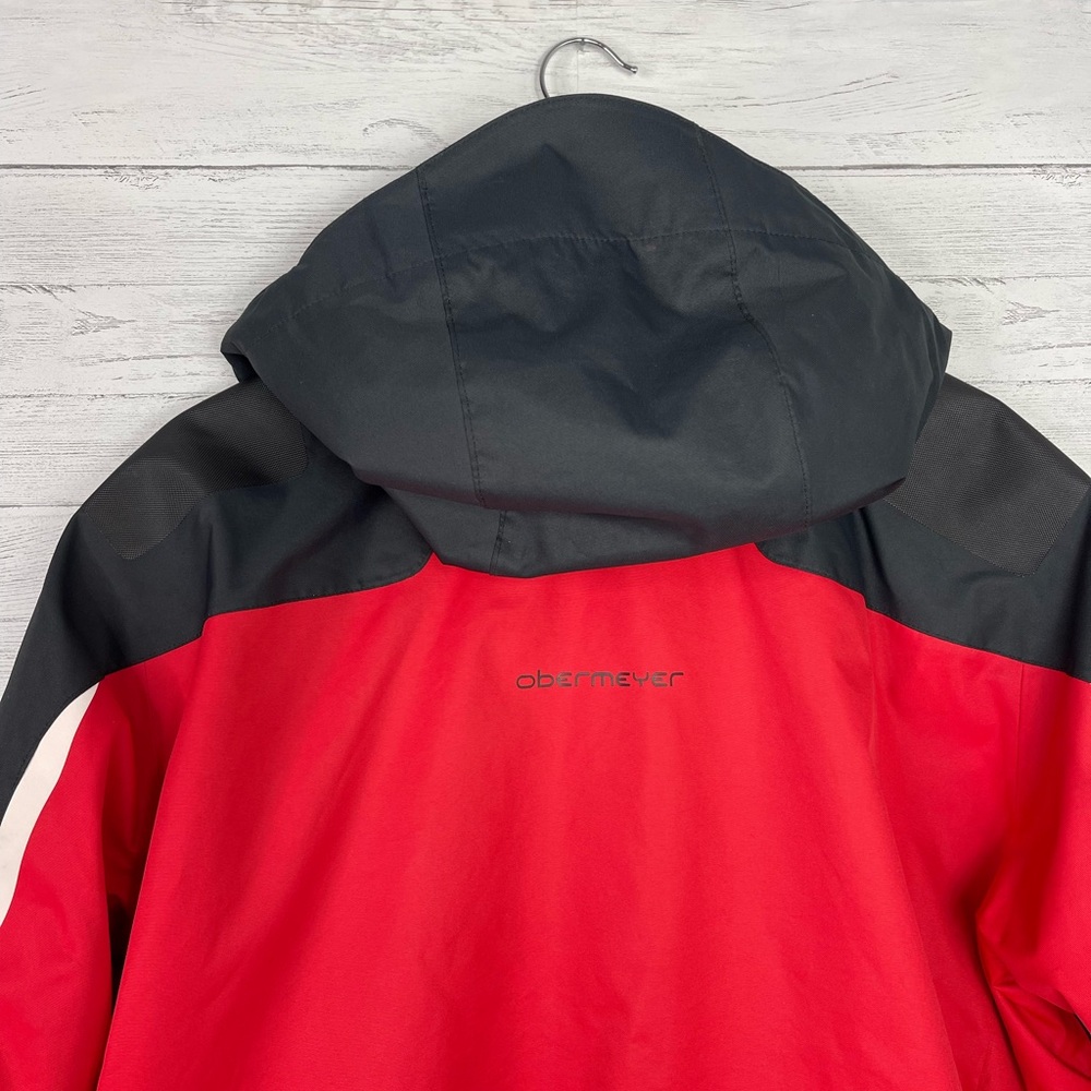 Obermeyer Men's Red and Black Ski Jacket - Picture 6 of 9